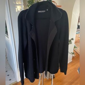 Vince double breasted nautical button cardigan